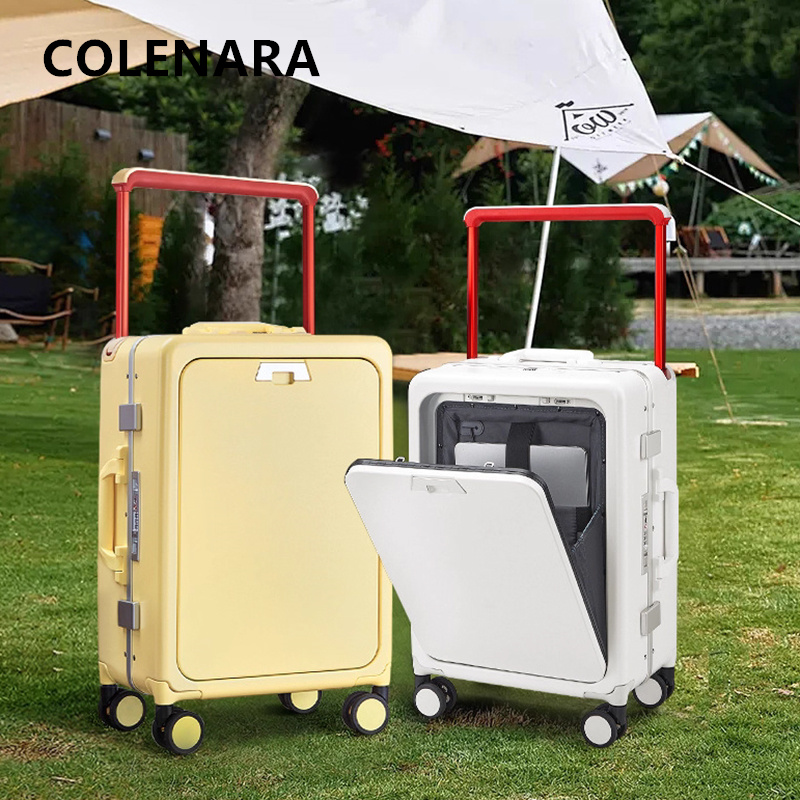 COLENARA Rolling Luggage Front - Front Opening Laptop Luggage 24 Inch review and price