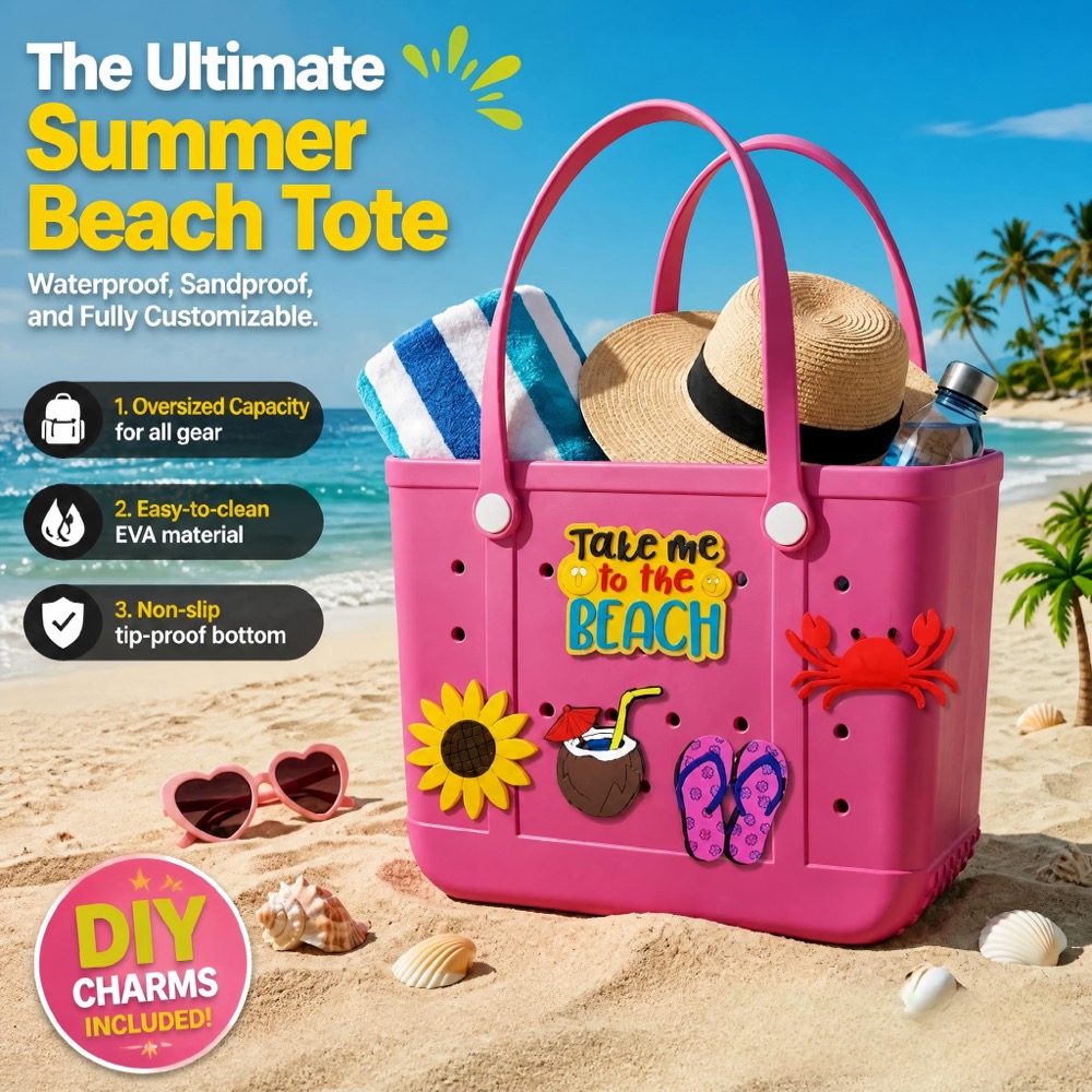 Womens Large EVA Beach Handbag - Handbags review and price