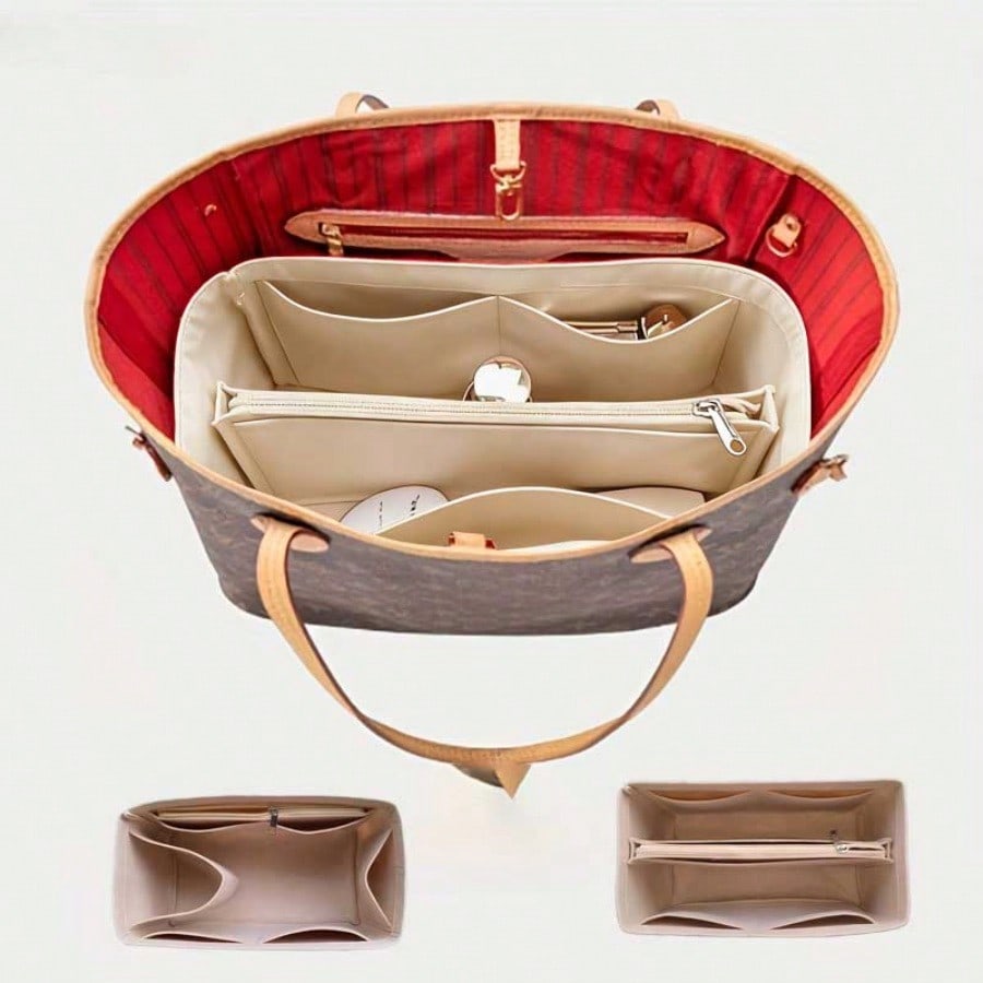 Felt Inset Bag Organizer, Mult - Cosmetic Bags review and price
