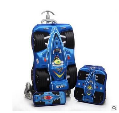 3D Boys Car trolley suitcase C - Foldable Rolling Luggage Bag review and price